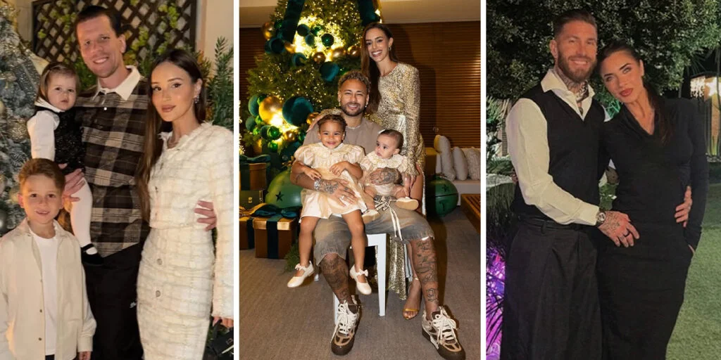 ستاره‌های فوتبال با استایل‌های جادویی کریسمس کنار خانواده‌هایشان درخشیدند!