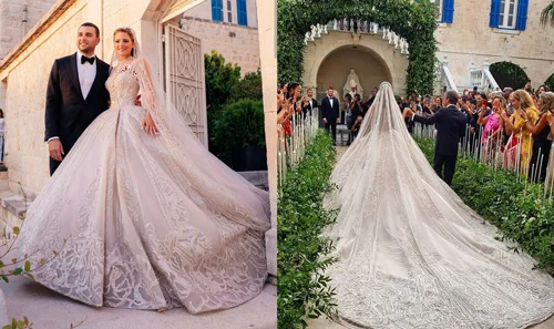 لباس عروس سلبریتی‌ها از برند الی صعب