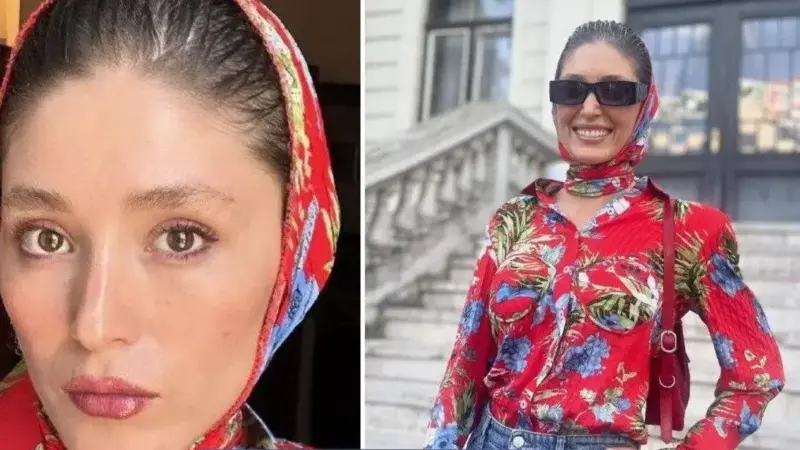 عکس| استایل گران قیمت فرشته حسینی/ همسر نوید محمدزاده در خارج از کشور غوغا به پا کرد