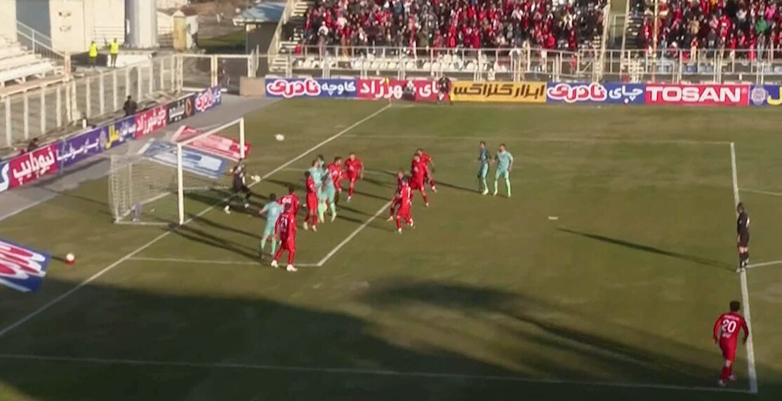 گل اول پیکان به تراکتور (شاهین توکلی)