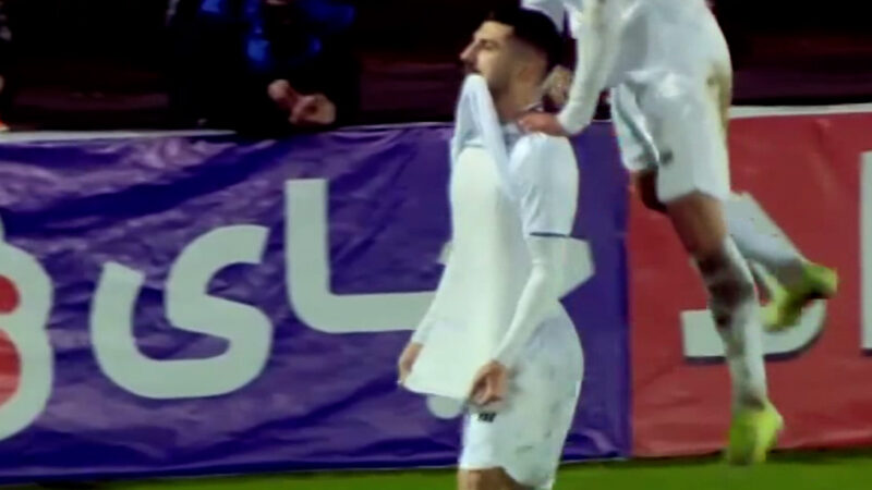 گل اول ملوان به مس رفسنجان (محمد علی نژاد)