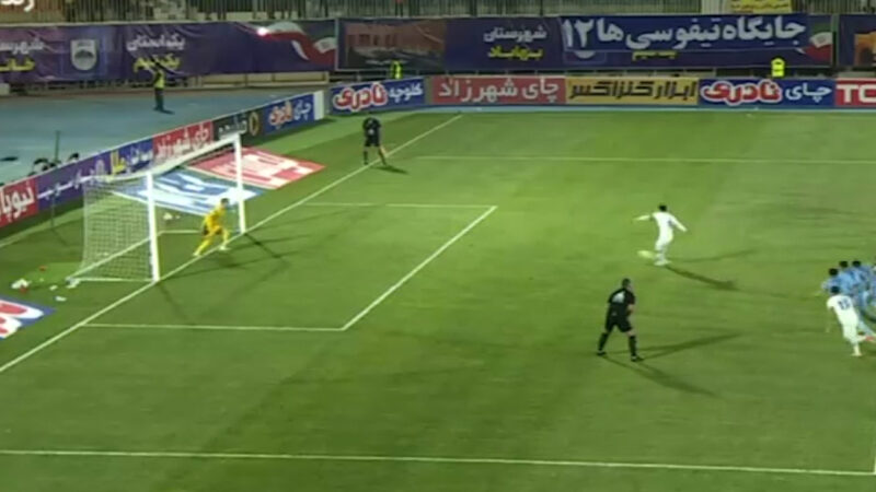 گل اول استقلال خوزستان به چادرملو حمید بوحمدان 