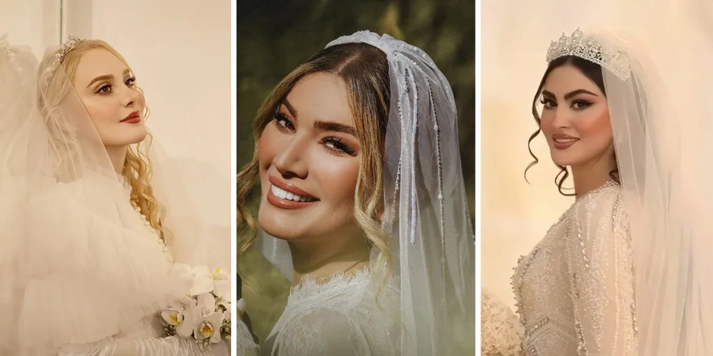 عروس‌های مشهور ایرانی پاییز ۱۴۰۲؛ انتخاب‌های جسورانه و ترندهای نوین لباس عروس که همه را شوکه کرد!