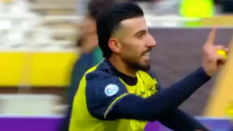 گل اول سپاهان به خیبر محمد عسکری