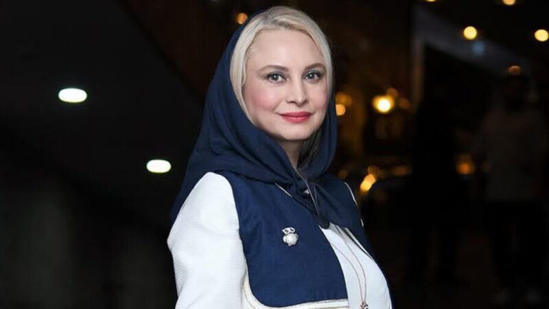 استایل ترند مریم کاویانی با رنگ سال؛ خانم بازیگر با چشمای آبی دل‌ها رو برد