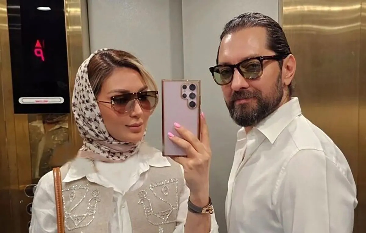 تفریح لاکچری مینا مختاری با عاقد مراسم عقدش؛ همسر مدل و بلاگر بهرام رادان چقدر زیبا شده