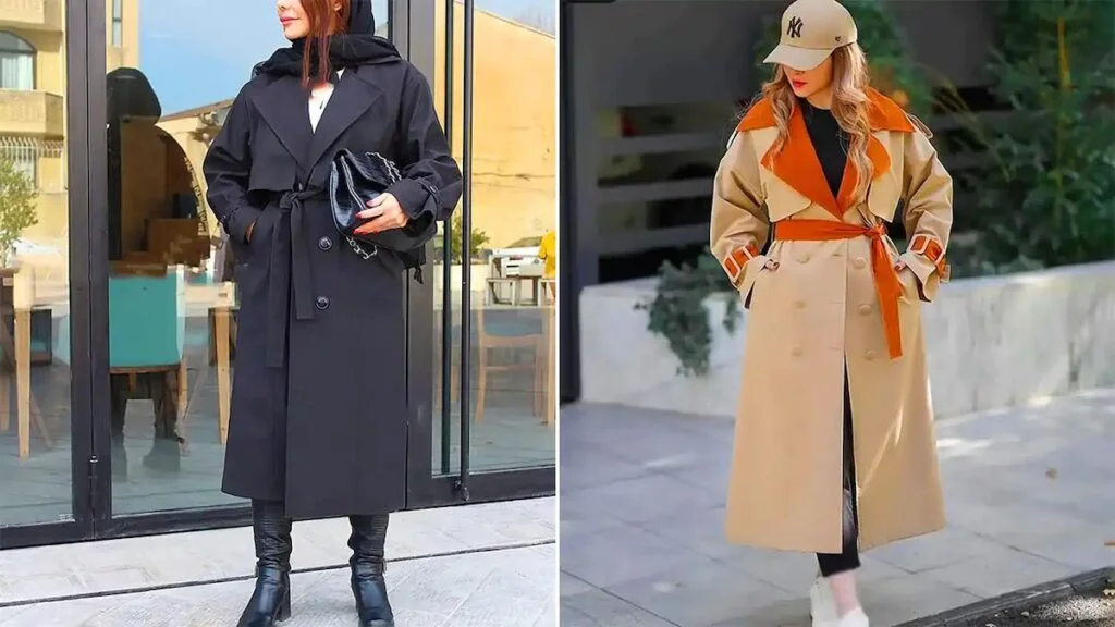 ۱۵ مدل ترنچ‌کت بلند زنانه که این زمستان شما را به شیک‌ترین‌ها می‌رساند!