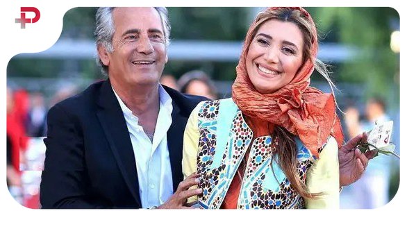 عکس| بوسه زیبای مجید مظفری و نیکی مظفری در شب تئاتر؛ جذابیت پدر دختری سینما!