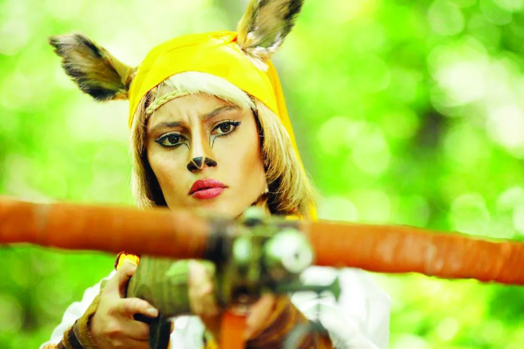 ترلان پروانه در آهوی پیشونی سفید