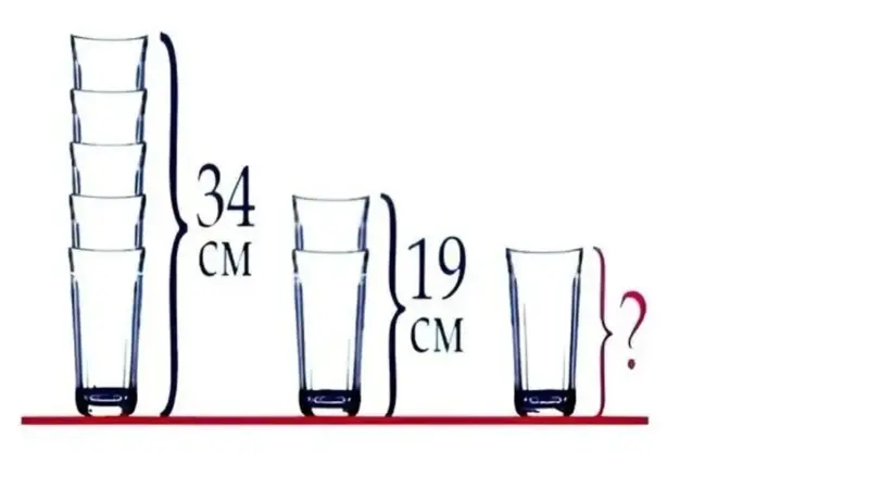 بازی فکری را باهوش ها حل کنند/ اگر بتوانید ارتفاع لیوان را در 8 ثانیه پیدا کنید، ضریب هوشی بالایی دارید