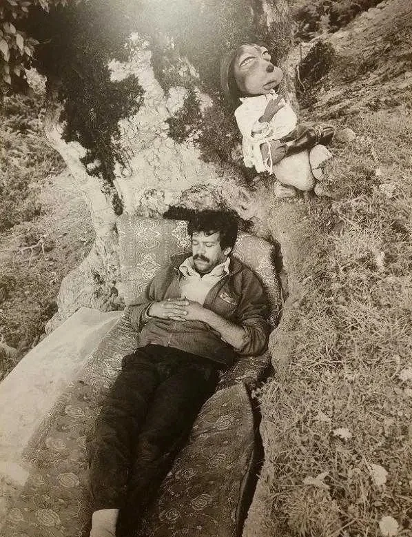 حسن پورشیرازی در خونه مادربزرگه