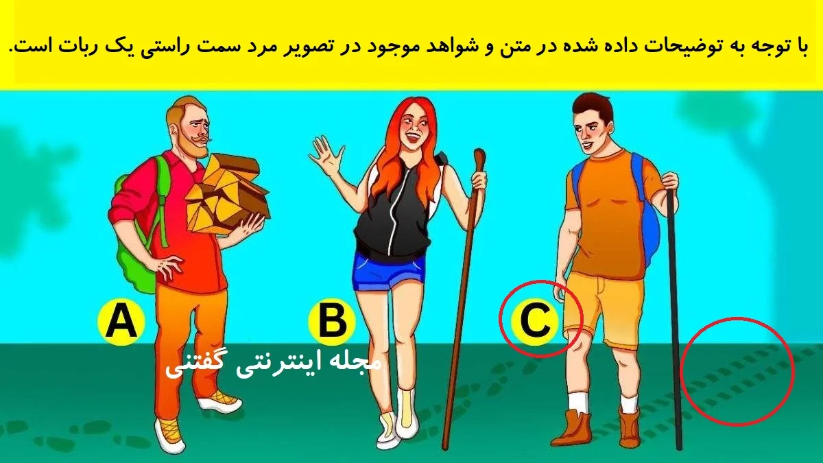 پاسخ بازی فکری شناخت فرد ربات در جنگل انبوه