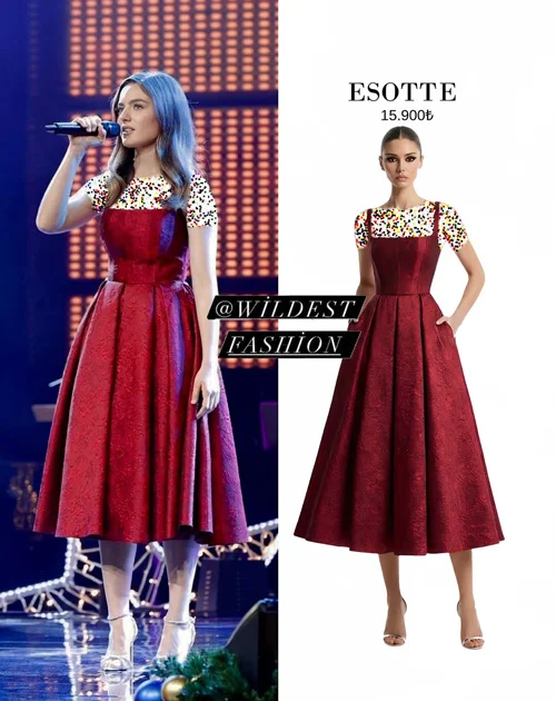 پیراهن قرمز آوا یامان