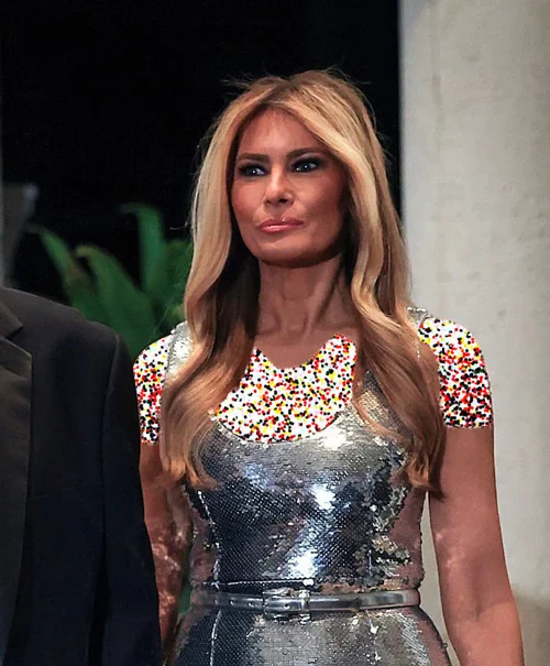 ملانیا ترامپ در مهمانی سال نو