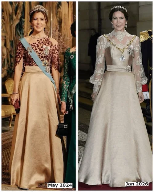 ملکه مری دانمارک در مهمانی سال نو