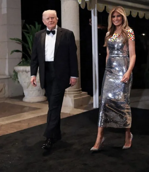 ملانیا ترامپ در مهمانی سال نو