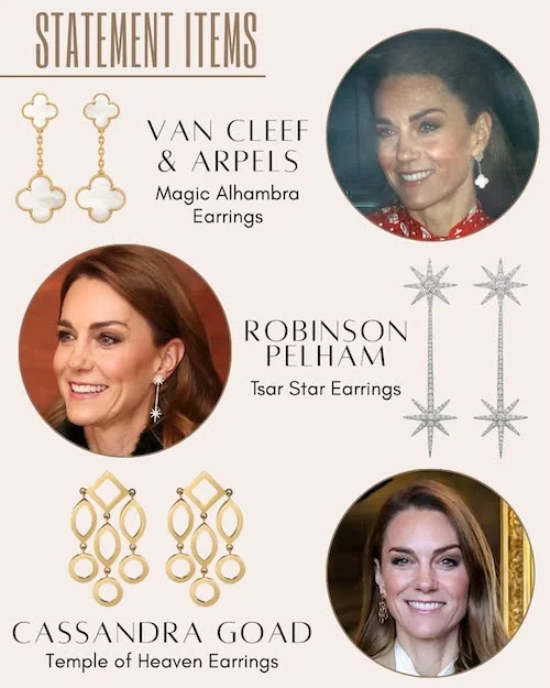 جواهرات کیت میدلتون در ۲۰۲۵