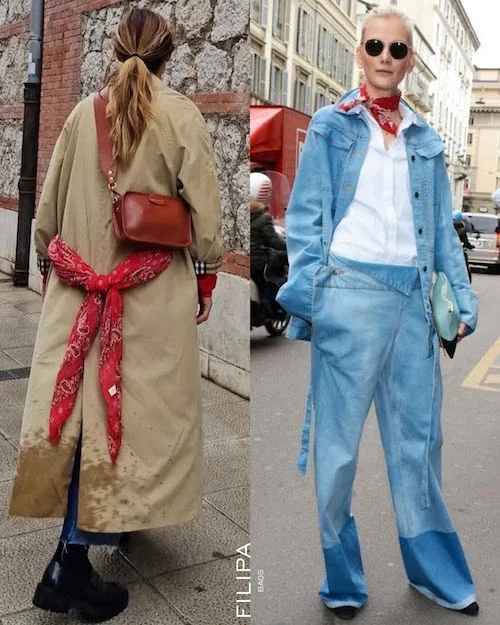 دستمال قرمز در استایل