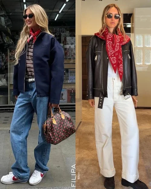 دستمال قرمز در استایل