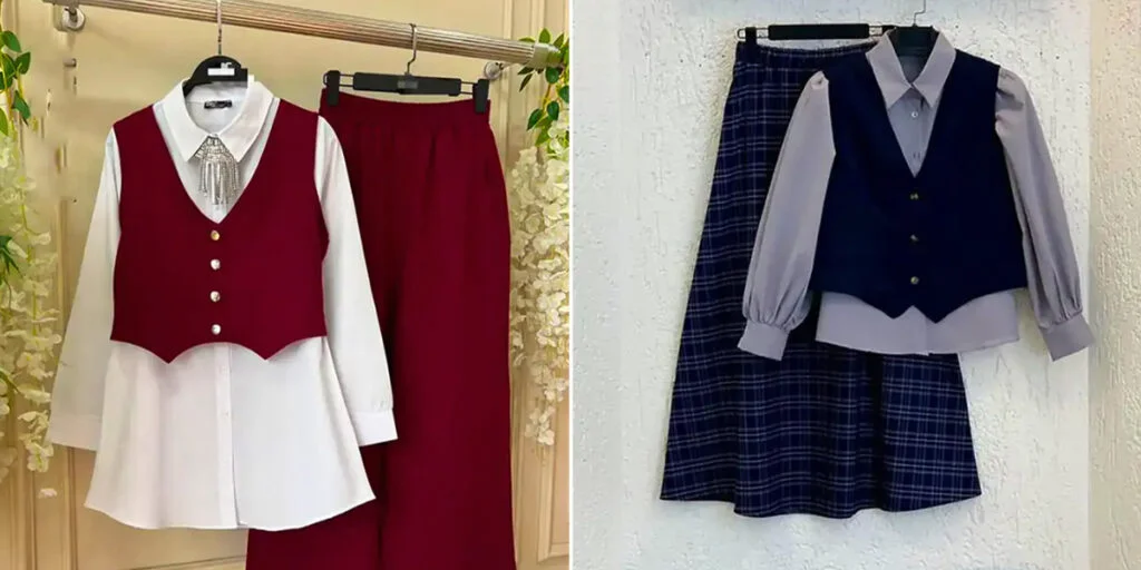 ۱۵ استایل زنانه با جلیقه و پیراهن که جذابیت شما را دوچندان می‌کند! - تصویر شاخص