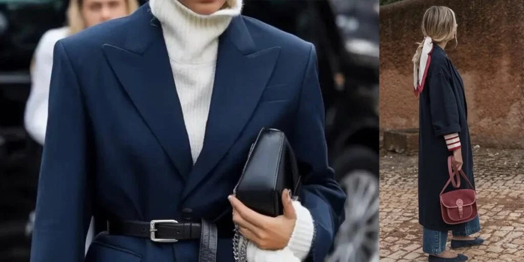 چرا رنگ سرمه‌ای تبدیل به راز استایل زمستانی شیک‌ها شده است؟