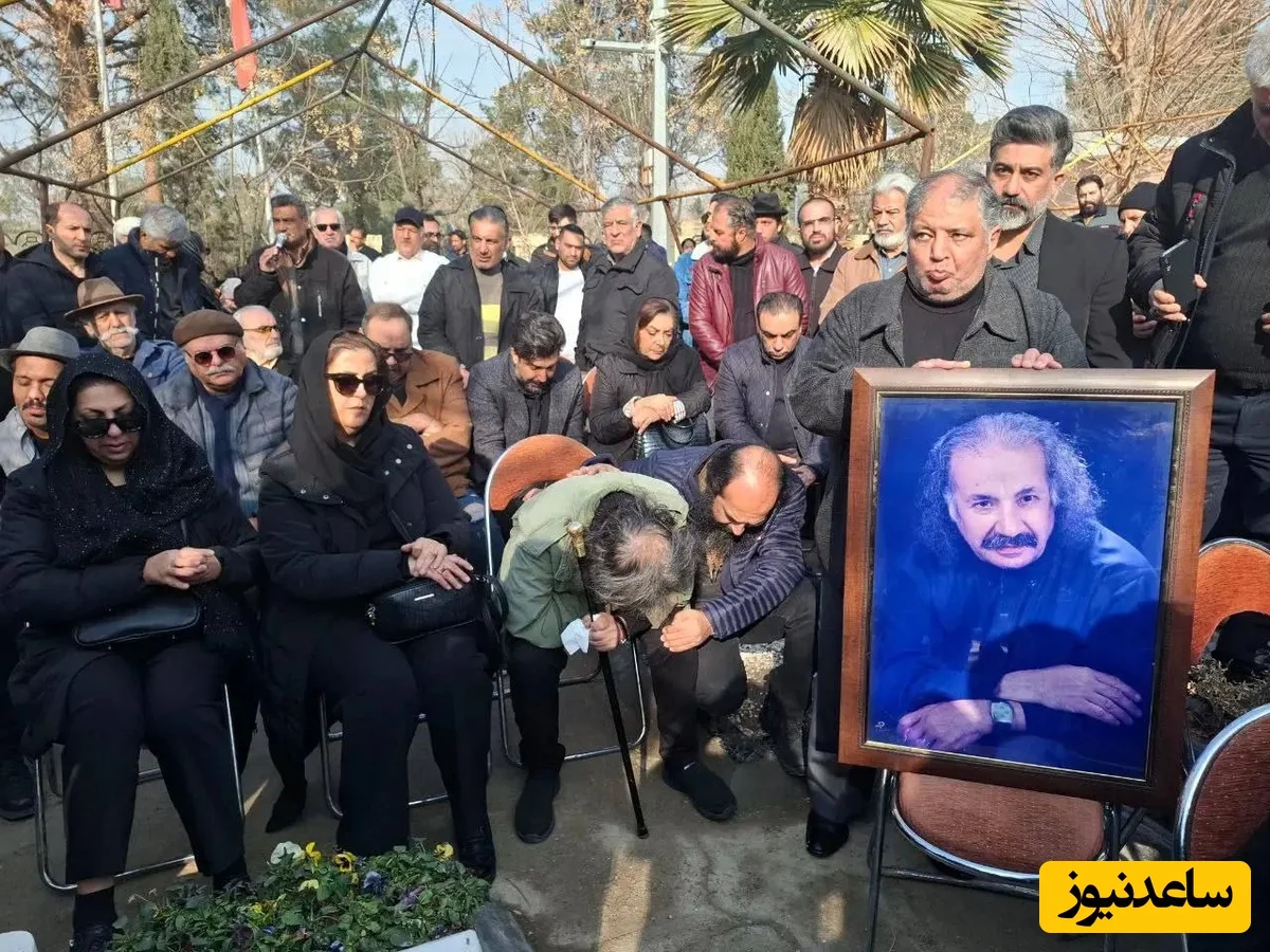 مراسم خاکسپاری سعید پیردوست