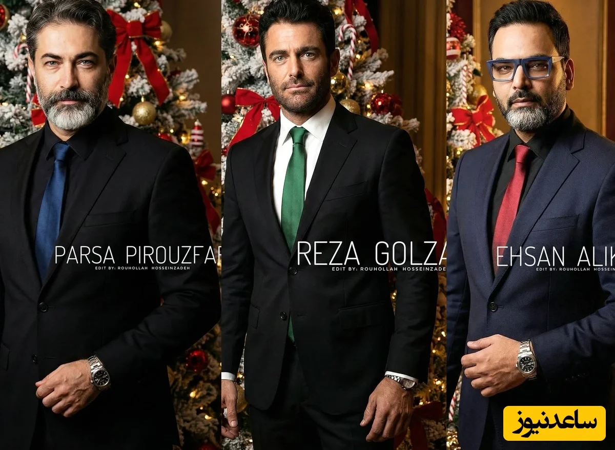 چهره‌های مشهور ایرانی در کنار درخت کریسمس 2025؛ لحظه‌ای که همه را شگفت‌زده کرد!