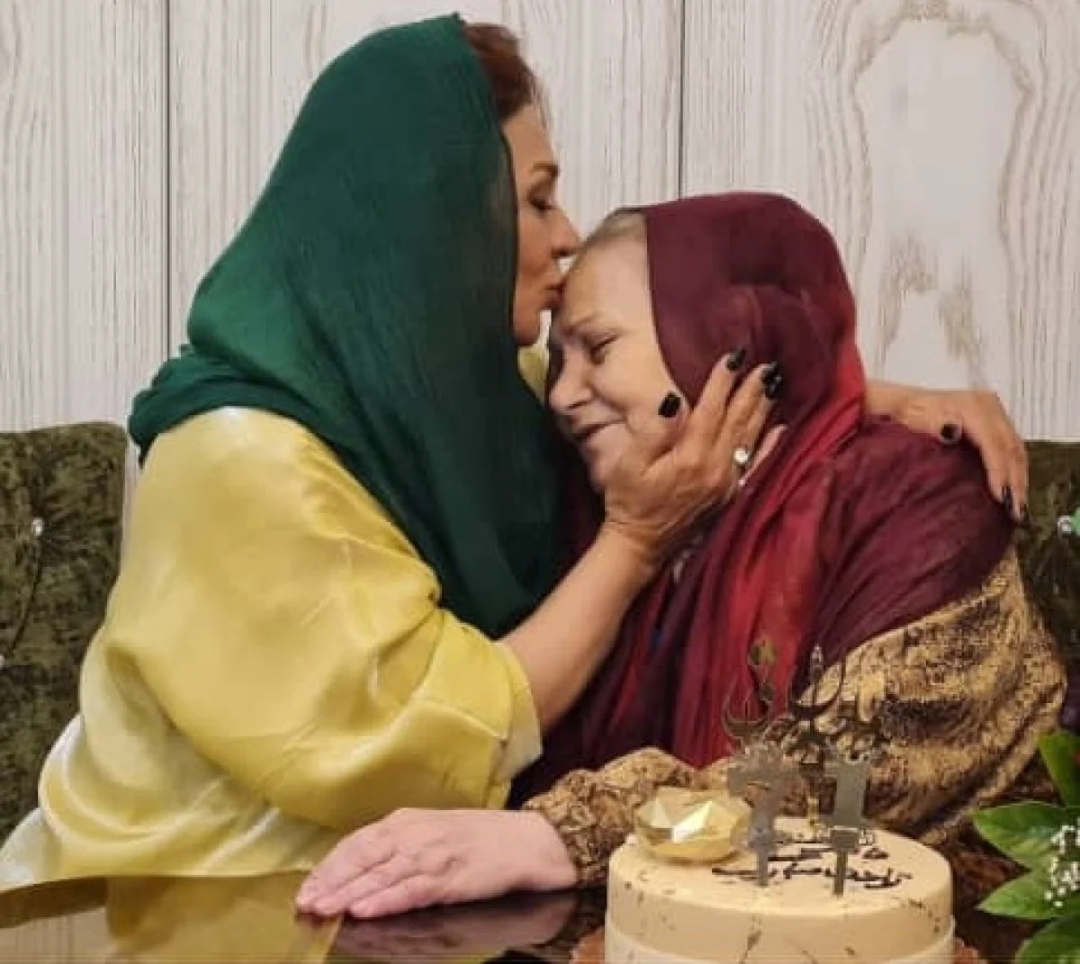 تصویری کمتر دیده‌شده از جشن تولد ۷۱ سالگی شهناز نامدار در کنار نسرین مقانلو