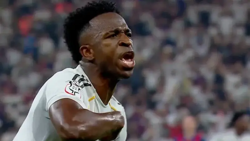 گل اول رئال مادرید به بارسلونا وینیسیوس جونیور