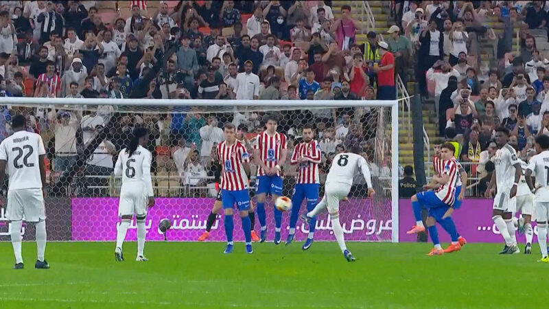 گل اول رئال مادرید به اتلتیکو مادرید توسط والورده