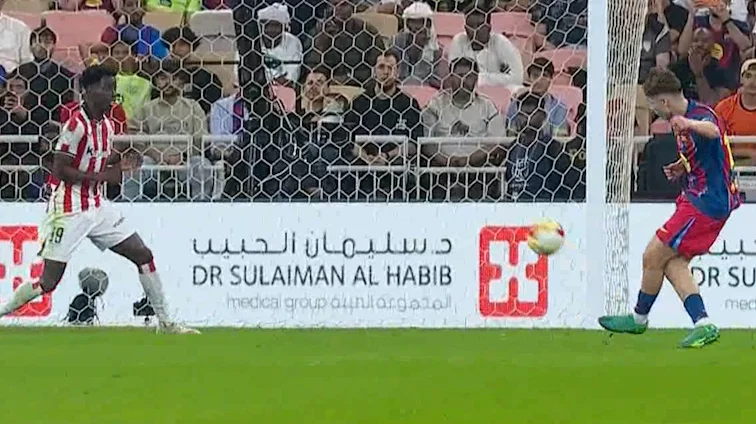 گل دوم بارسلونا به بیلبائو (فرمین لوپز)