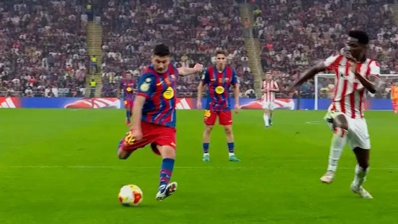 گل سوم بارسلونا به بیلبائو (بارداکچی)