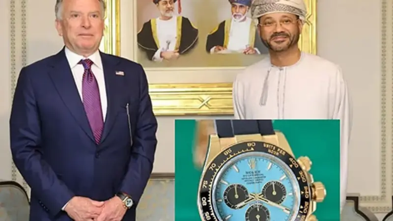 ساعت طلایی رولکس ویتکاف در مذاکرات عمان؛ راز خاصیت فیروزه‌ای که همه را شگفت‌زده کرد!