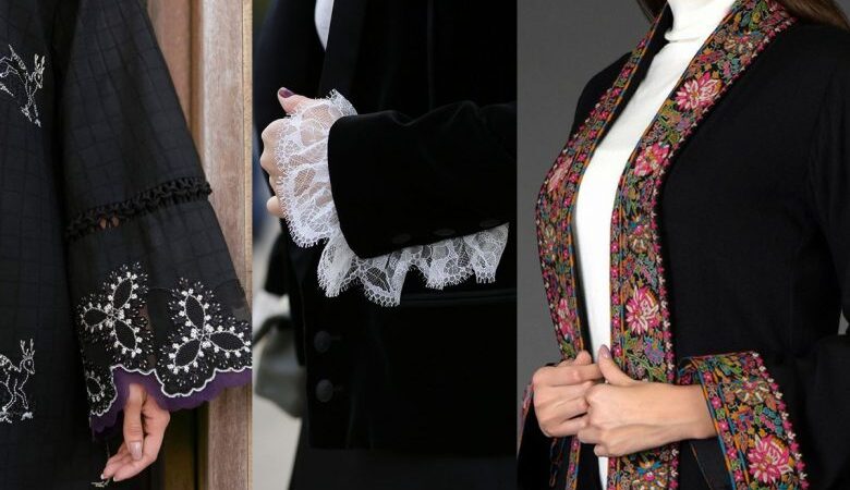 خرج کار لباس چیست؟ راهنمای انتخاب تزیینات خاص برای مانتوی نوروزی شما!