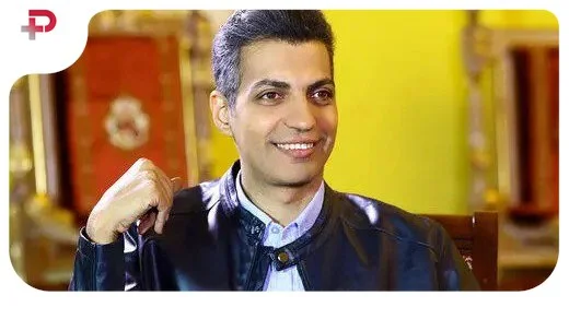 تولد عادل فردوسی پور با حضور همسر و برادرش؛ کیک فوتبالی آقای مجری جلب توجه کرد