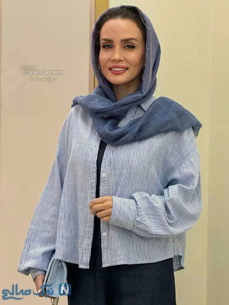 استایل خاص و آبی بازیگر دست های آلوده