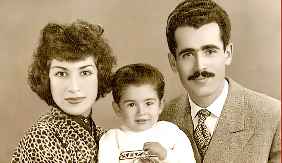 فروغ فرخزاد و شوهرش 