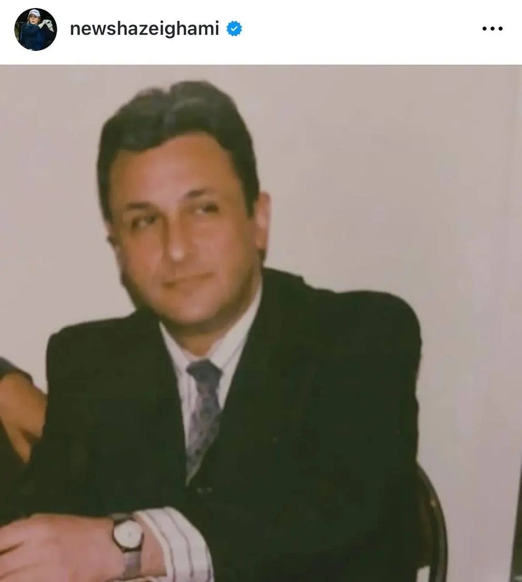 پست احساسی نیوشا ضیغمی در سالگرد فوت پدرش 1