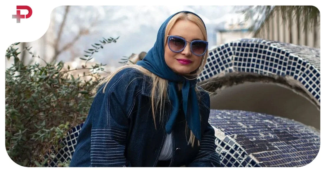 مریم کاویانی با موهای افشون کنار شیخ عرب؛ جنجالی خانم بازیگر خبرساز شد - چهره‌ها