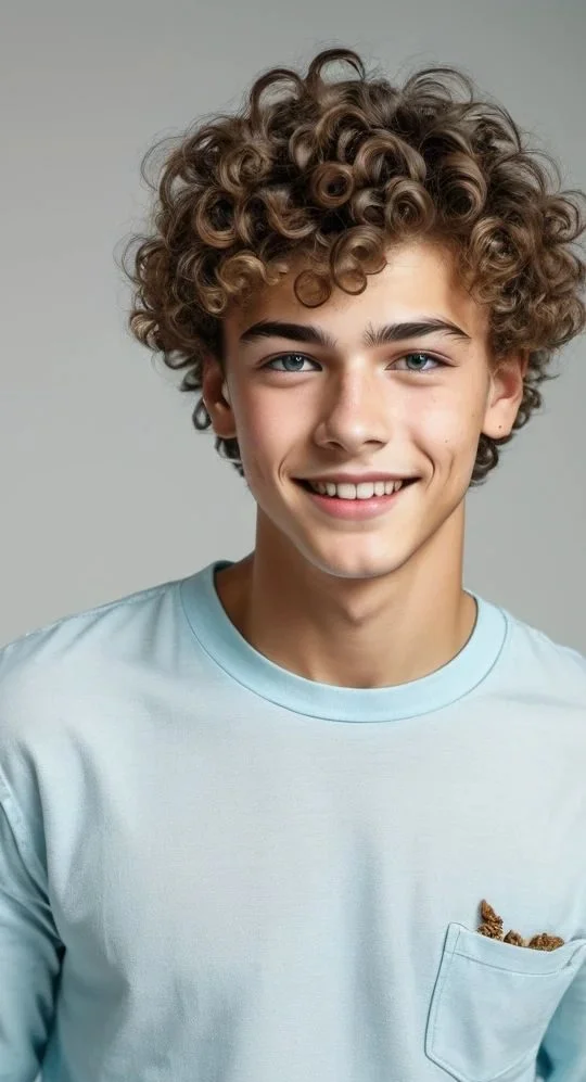 موی فر مردانه و پسرانه