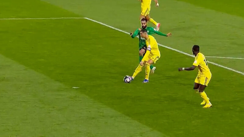 گل چهارم النصر به النجمه (پاس گل رونالدو) 