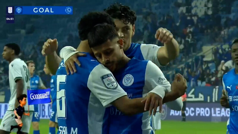 مهدی قایدی در دقیقه ۵؛ شروع طوفانی النصر مقابل خورفکان با گل اول!