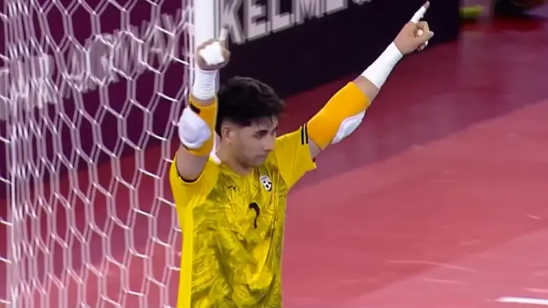 گل دوم فوتسال افغانستان به ایران توسط صفری