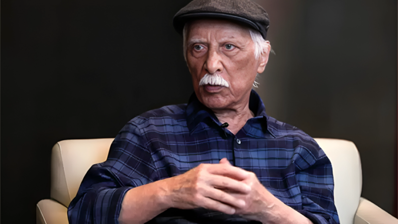 بهرام بیضایی کنار همسرانش، مژده شمسایی و منیراعظم رامین فر+ عکس دیده نشده