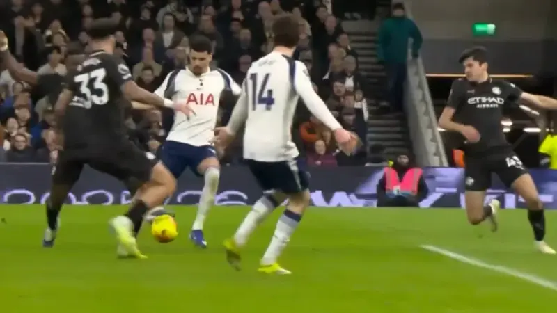 گل اول تاتنهام به منچسترسیتی (دومینیک سولانکه)