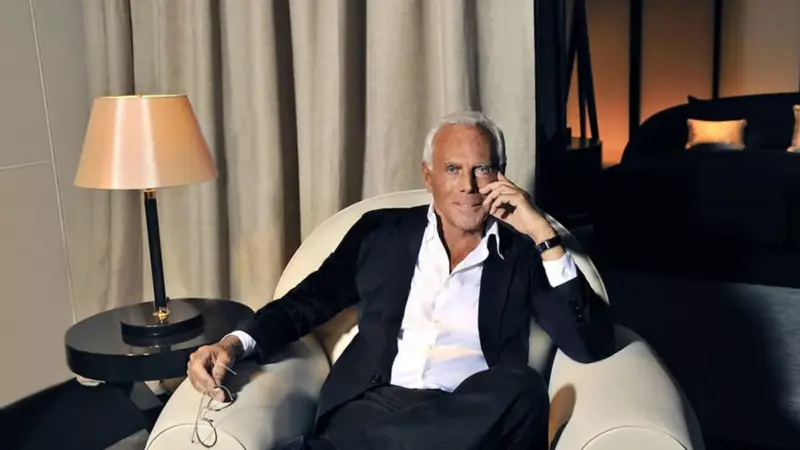 بیوگرافی و رازهای زندگی جورجیو آرمانی و همسرش؛ از پزشکی تا ثروتی که باور نمی‌کنید!