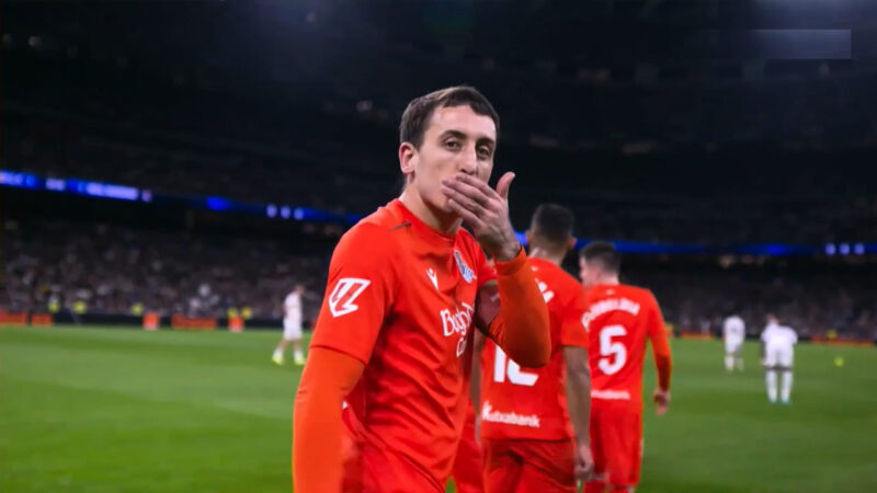 گل اول رئال سوسیداد به رئال مادرید (پنالتی – اویارزابال)