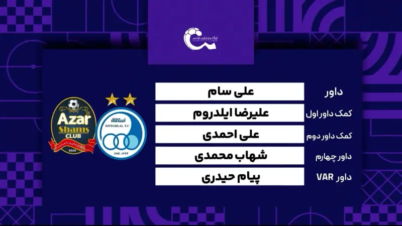 استقلال – شمس آذر (کارشناسی داوری)