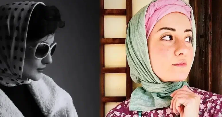 عکس| سفر در زمان ؛ تیپ متفاوت مرجان متقی در اکران فیلم جدید!