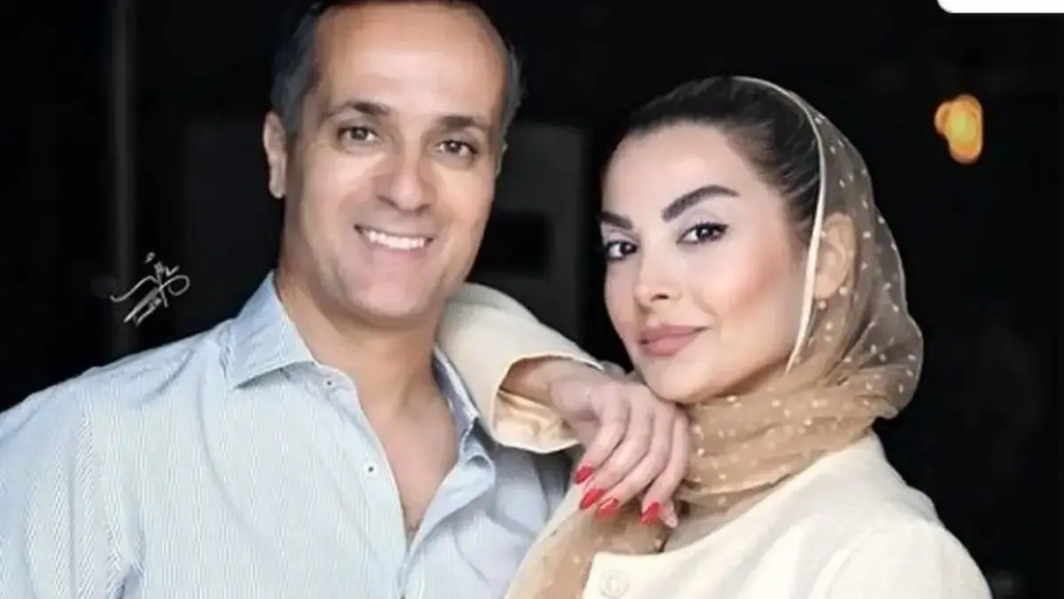 بوسه جنجالی همسر احمد مهرانفر خبرساز شد + عکس